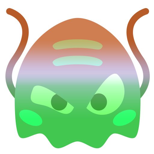 Alien Monster with tricolor of Indian flag