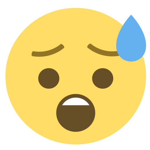 Anxious Face with Sweat emoji png