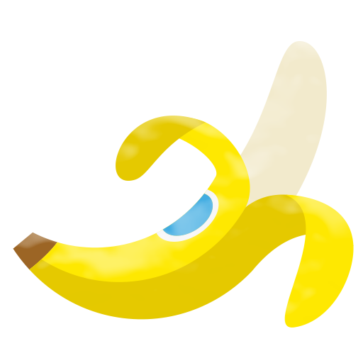 Banana with patterns