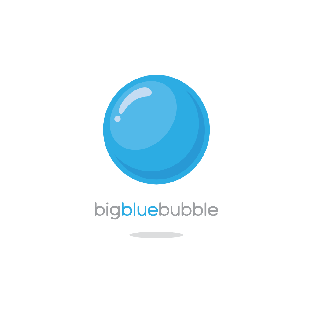 Big Blue Bubble PNG Transparent